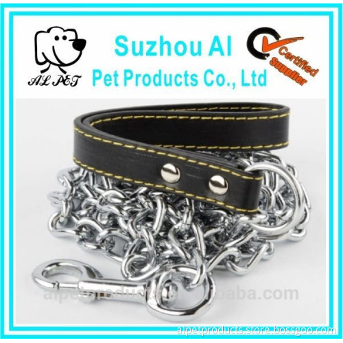 Leather Handle Heavy Duty Dog Chain